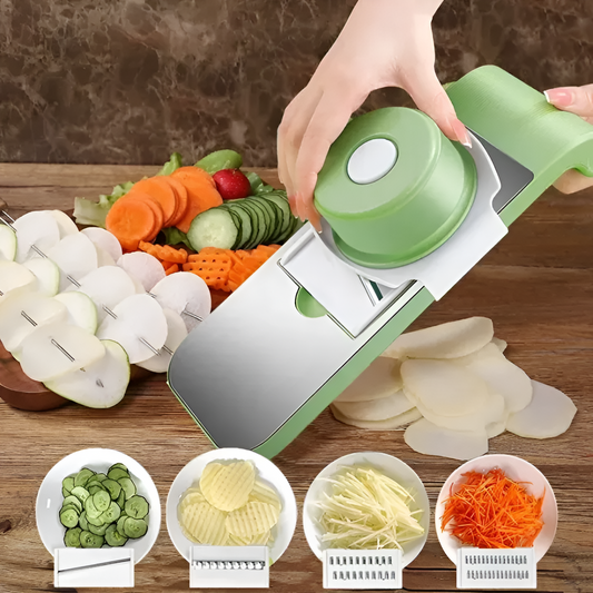 5-in-1 Vegetable Cutter – Multifunction Slicer & Grater